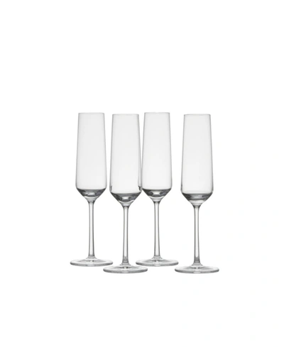 Schott Zwiesel Pure Champagne 7.3oz Set Of 4 In Clear