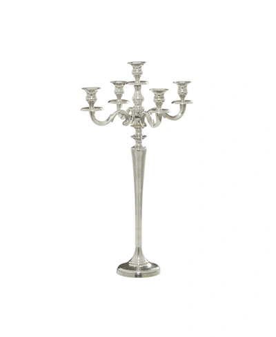 Rosemary Lane Traditional Candlestick Holders In Silver-tone