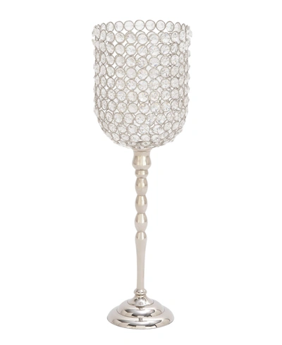Rosemary Lane Crystal Glam Candle Holder In Clear