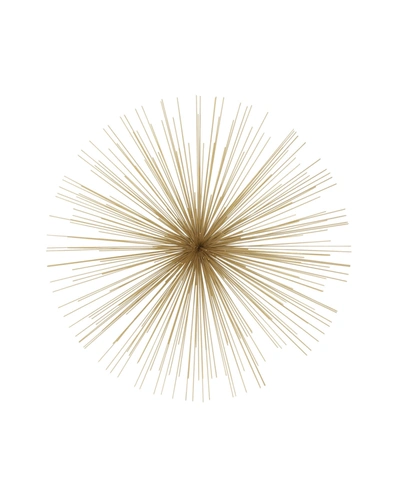 Rosemary Lane Contemporary Abstract Metal Wall Decor In Gold-tone