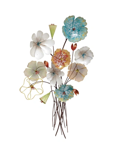Rosemary Lane Eclectic Floral Wall Decor In Multi