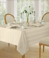 Elrene Barcelona Damask Oblong Tablecloth, 60" X 84" In Ivory