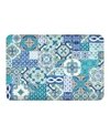 Laural Home Callisto Tiles Kitchen Mat, 20" X 30" In Blue