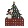 Kurt Adler Wooden Snowman With Tree Advent Calendar