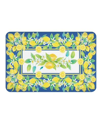 Laural Home Lovely Lemons Kitchen Mat, 20" X 30" In Open Yellow