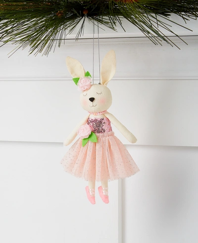 Holiday Lane Ballet Bunny Ballerina Fabric Ornament, Created For Macy's