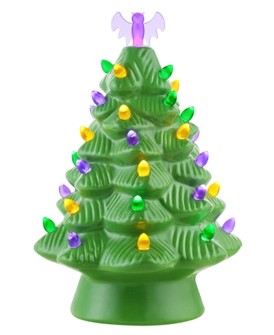 Mr. Halloween 12" Halloween Tree With Bat Topper In Green