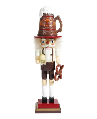 Kurt Adler 17.5" Hollywood Beer And Pretzel Nutcracker In Multi