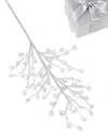 Holiday Lane Snowdaze Acrylic Beads Pick Ornament, Exclusively At Macy's In No Color