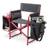 Picnic Time Oniva By  Red Fusion Backpack Chair With Cooler In Dark Gray