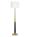 Hudson & Canal Lyon Floor Lamp In Brass And Matte Black