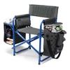 Picnic Time Oniva By  Blue Fusion Backpack Chair With Cooler In Dark Gray