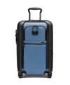 Shop Tumi Alpha Iinternational Dual Access 4 Wheel Carry On In Storm Blue