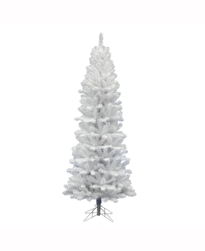 Vickerman 8.5 Ft White Salem Pencil Pine Artificial Christmas Tree Unlit