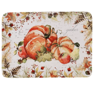 Certified International Harvest Splash Rectangular Platter In Multicolored