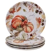 Tracy Porter Harvest Splash Dinner Plate, Set Of 4 In Multicolored
