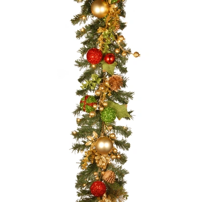 National Tree Company 72" Garland W/ 50 Warm White Battery Led In Green