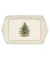 Spode Polka Dot Dessert Tray In White Multi