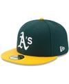 New Era Oakland Athletics Low Profile Ac Performance 59fifty Cap In Green