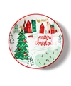 COTON COLORS CHRISTMAS IN THE VILLAGE TOWN SMALL PASTA BOWL
