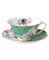 WEDGWOOD BUTTERFLY POSY CUP AND SAUCER