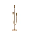 CREATIVE CO-OP INC HAND-FORGED METAL CANDELABRA, ANTIQUE-LIKE BRASS FINISH