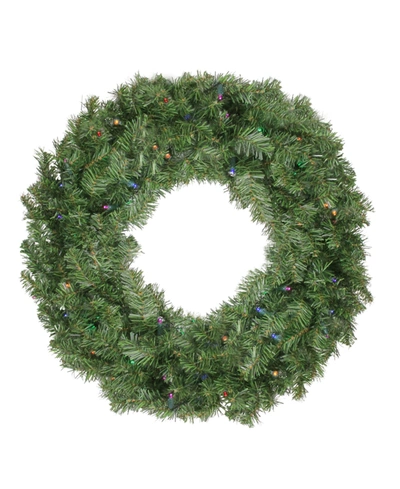 Northlight 36" Pre-lit Led Canadian Pine Artificial Christmas Wreath In Green