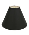 Macy's Cloth & Wire Slant Deep Cone Hardback Lampshade With Washer Fitter In Black