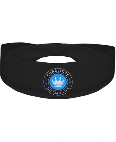 Vertical Athletics Black Charlotte Fc Primary Logo Cooling Headband