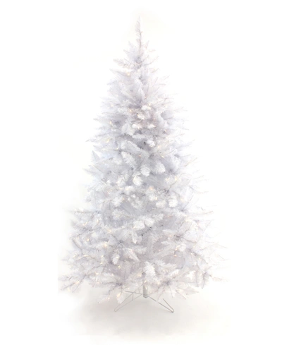 Perfect Holiday 6.5' Pre-lit White Christmas Tree With Warm White Led Lights