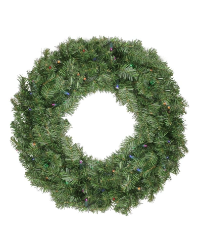 Northlight 30" Pre-lit Led Canadian Pine Artificial Christmas Wreath In Green