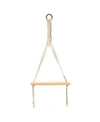 NEARLY NATURAL HANDMADE WALL HANGING WITH WOODEN SHELF, 14" X 24"