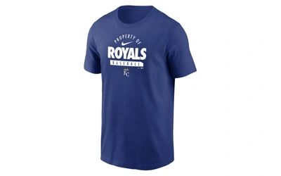 Nike Men's Kansas City Royals Practice T-shirt In Royalblue