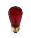 NORTHLIGHT PACK OF 25 INCANDESCENT RED E26 BASE REPLACEMENT S14 LIGHT BULBS