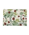 Tableau Pinecone Sprig Placemat Set, 4 Piece In Multi