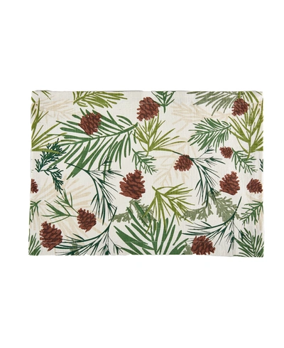 Tableau Pinecone Sprig Placemat Set, 4 Piece In Multi