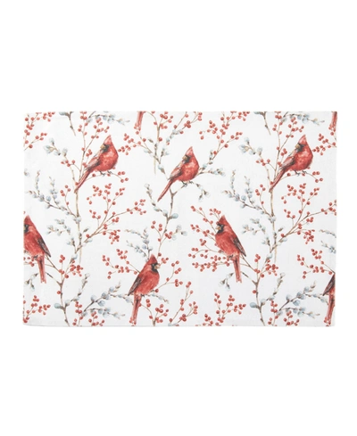 Tableau Cardinal With Berries Placemat Set, 4 Piece In Multi