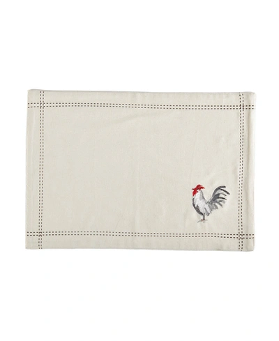Tableau Rooster Embroidered Placemat Set, 4 Piece In Multi