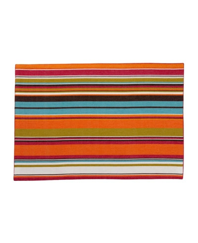 Tableau Salsa Stripe Placemat Set, 4 Piece In Multi