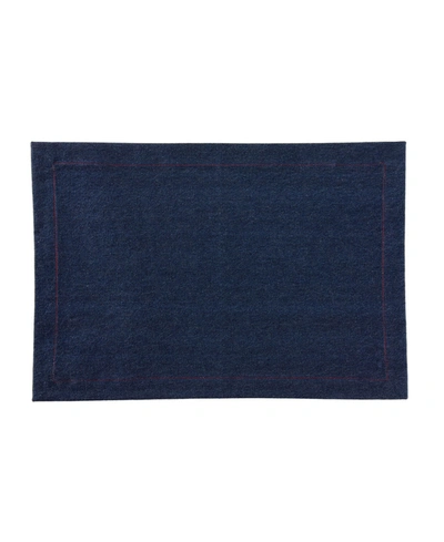 Tableau Denim Placemat Set, 4 Piece In Blue