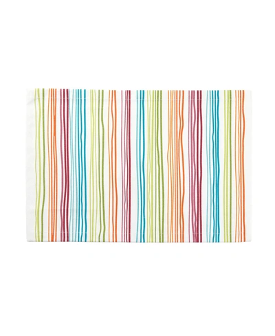 Tableau Rainbow Stripe Placemat Set, 4 Piece In Multi