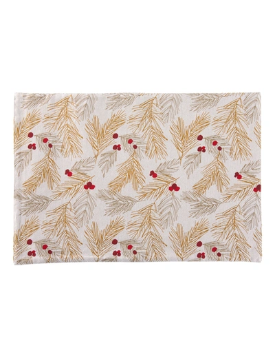 Tableau Metallic Sprig Placemat Set, 4 Piece In Multi