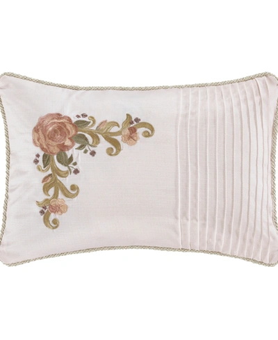 Royal Court Chardonnay Decorative Pillow, 13" X 19" In Ivory