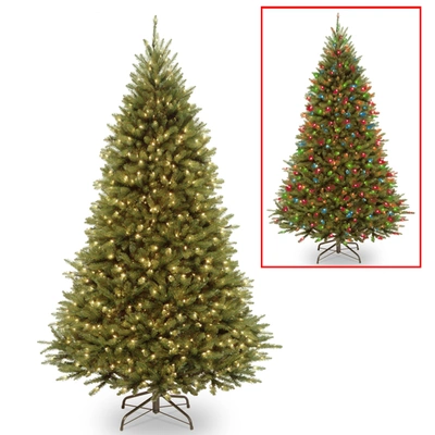 National Tree Company National Tree 7.5' Kingswood Fir Medium Hinged Tree With 500 Dual Color(r) Led Lights + Powerconnect In Green