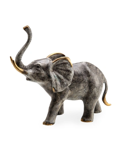 Spi Home Bellowing Elephant Sculpture In Multi