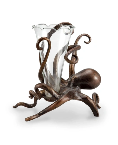 Spi Home Octopus Budvase Holder In Bronze