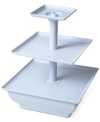 TRADEMARK GLOBAL THREE TIER CUPCAKE DESSERT STAND TRAY BY CHEF BUDDY, 12.5" X 10" X 10"