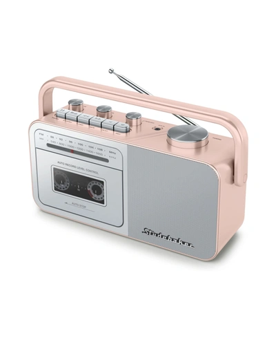 Studebaker Sb2130rg Portable Cassette Player/recorder With Am/fm Radio In Rose Gold