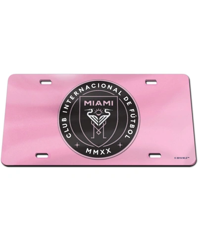 Wincraft Pink Inter Miami Cf Laser Cut License Plate | ModeSens