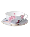 WEDGWOOD BLUE CUCKOO TEACUP AND SAUCER